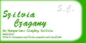 szilvia czagany business card
