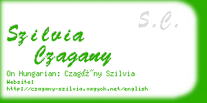 szilvia czagany business card